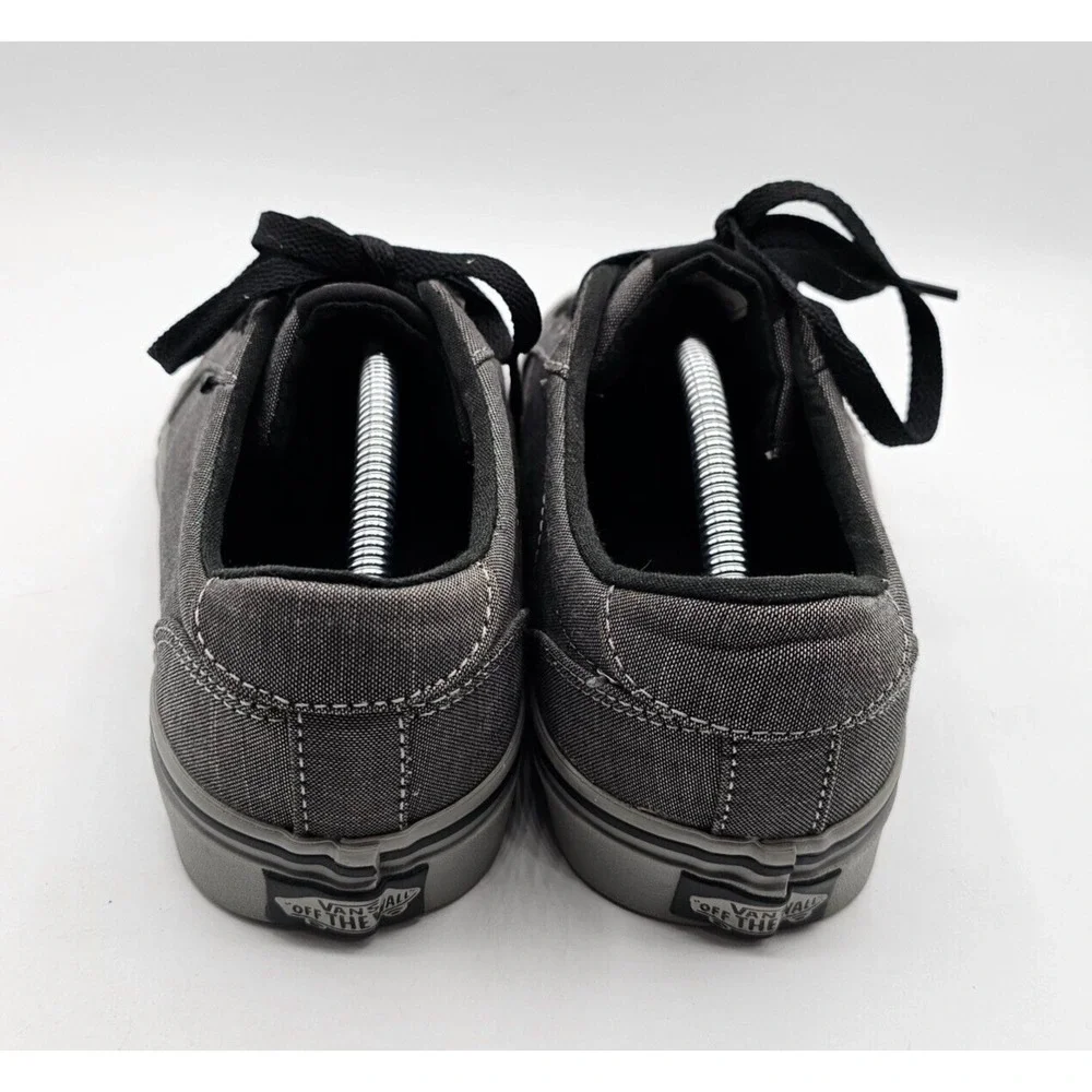 Vans Mens Low Top Skate Shoes Sneakers Size 7 Gray Skateboarding Lace‎ Up